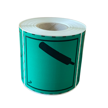 Hazard Label Class 2.2, 100x100 mm, PE film